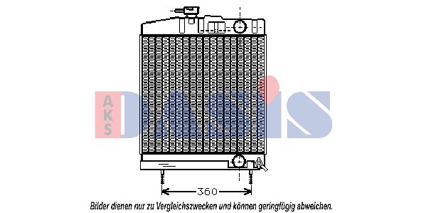 AKS DASIS radiatorius, variklio aušinimas 133500N